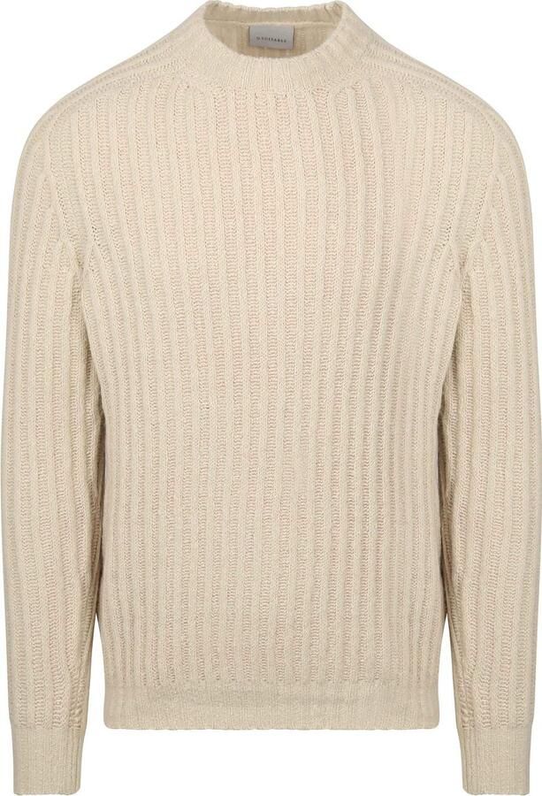 Suitable Pullover Boiled Wool Ecru
