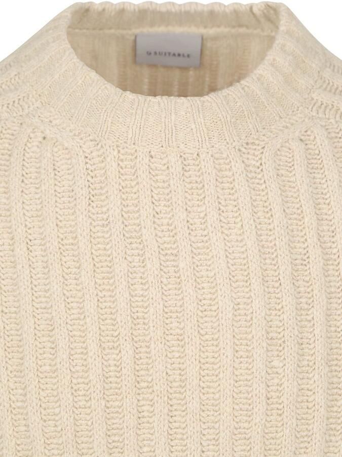 Suitable Pullover Boiled Wool Ecru - Foto 3