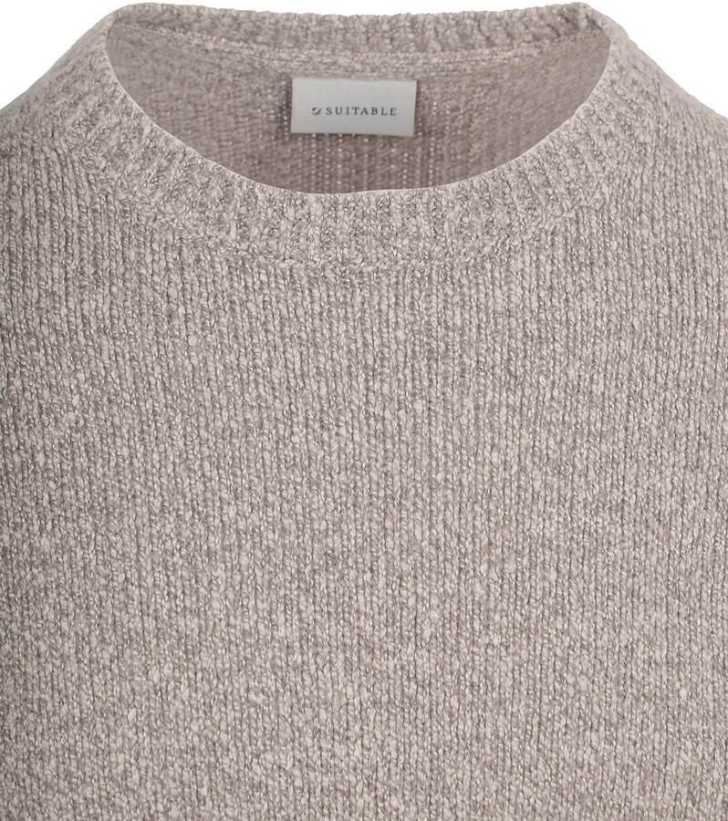 Suitable Pullover Boiled Wool Taupe - Foto 2