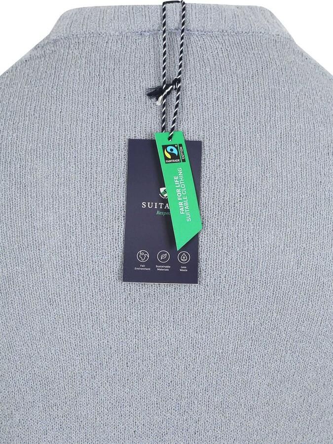 Suitable Pullover Bouclé Blauw - Foto 4