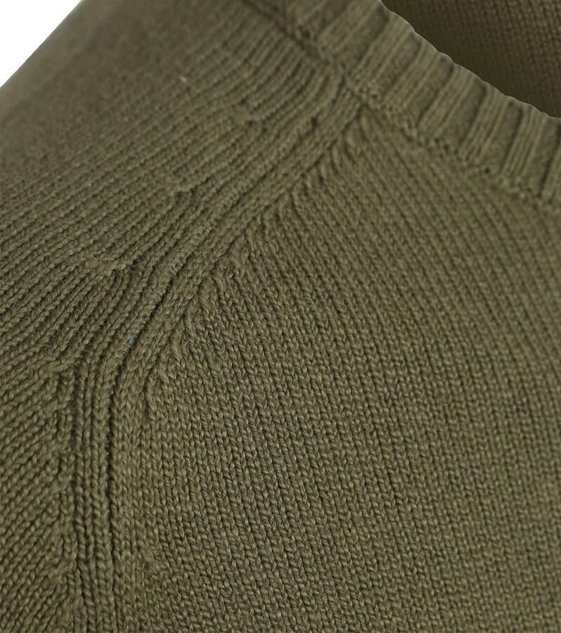 Suitable Sweater Pullover Raw Olijfgroen - Foto 4