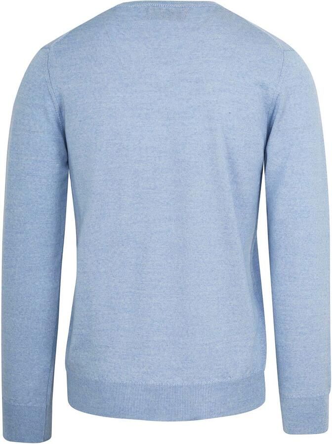 Suitable Pullover V-Hals Wol Lichtblauw - Foto 4