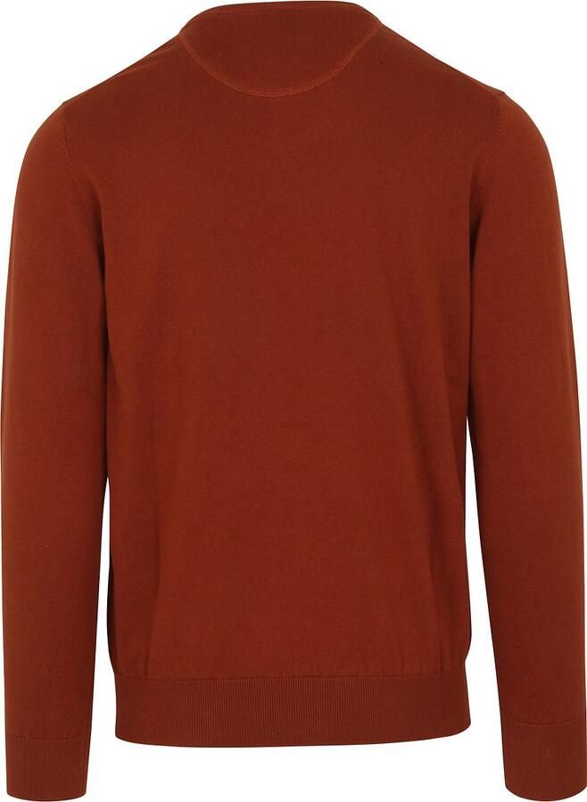 Suitable Sweaters Pullover Vini V-Hals Oranje - Foto 4