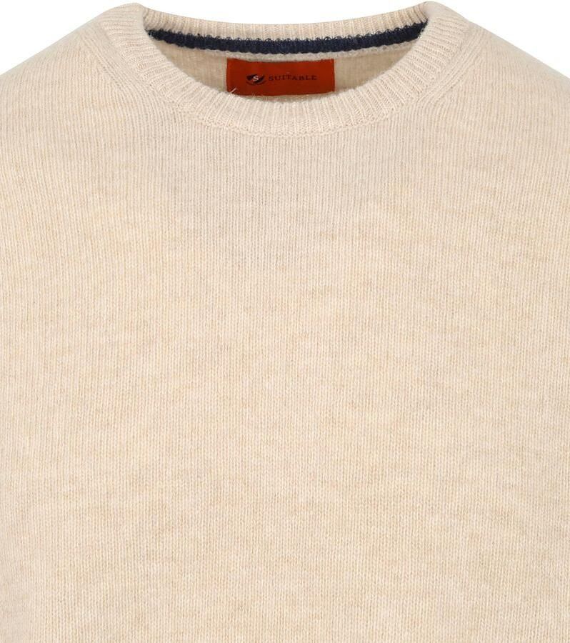Suitable Pullover Wol O-Hals Beige - Foto 2