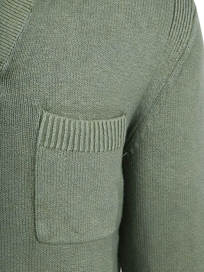 Suitable Polo Shirt Lange Mouw Raw Trui Riva Knit Groen - Foto 4