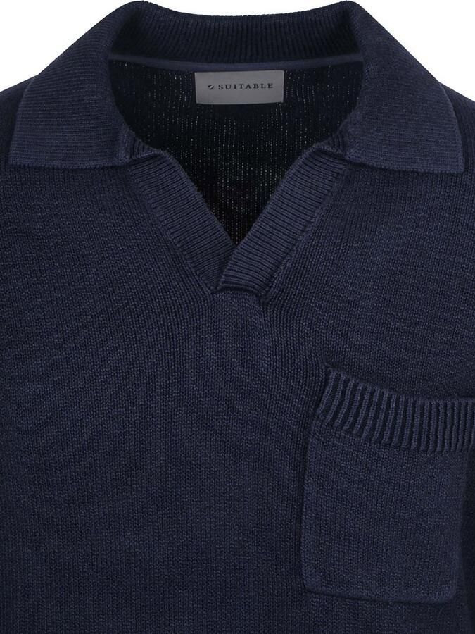 Suitable Raw Trui Riva Knit Navy