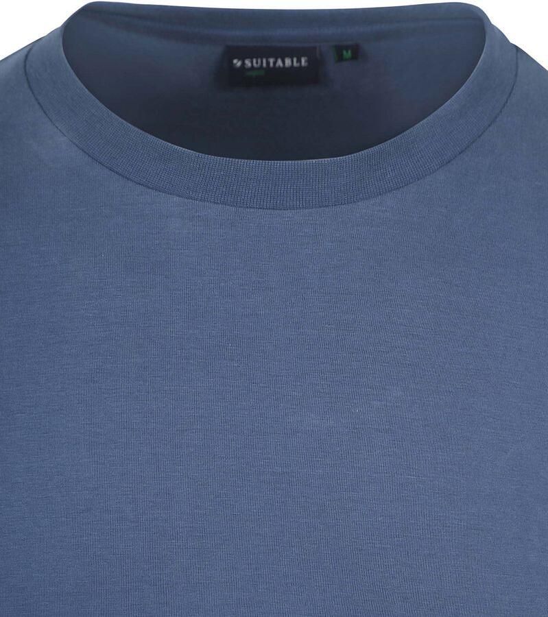 Suitable Respect Longsleeve Heavy T-shirt Donkerblauw