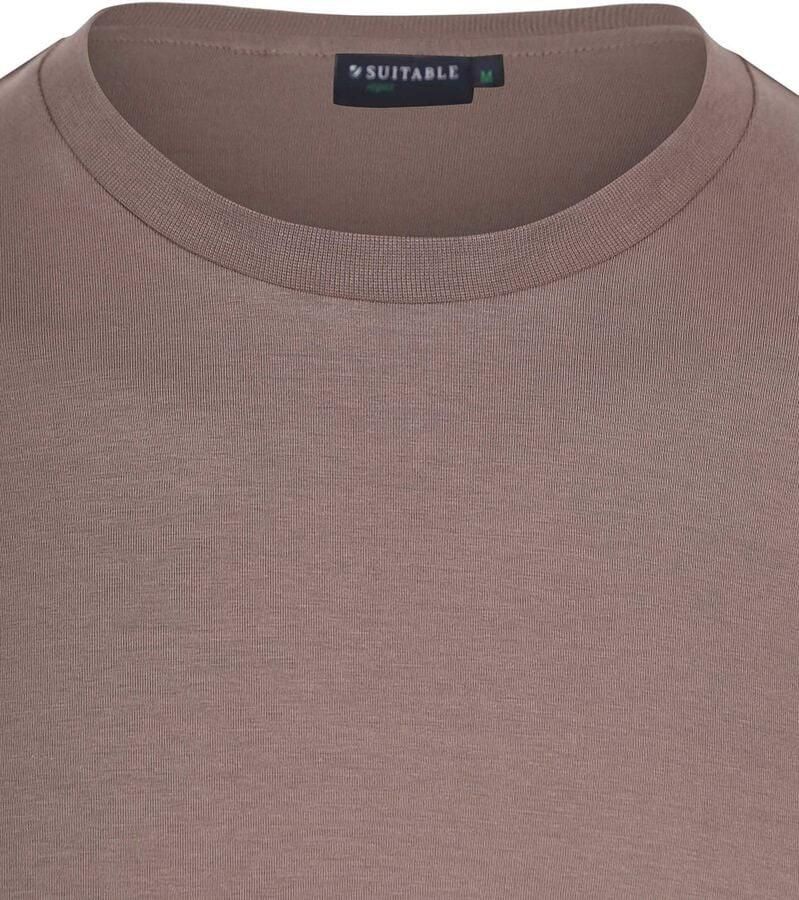 Suitable T-shirt Respect Longsleeve Heavy T-shirt Taupe - Foto 2