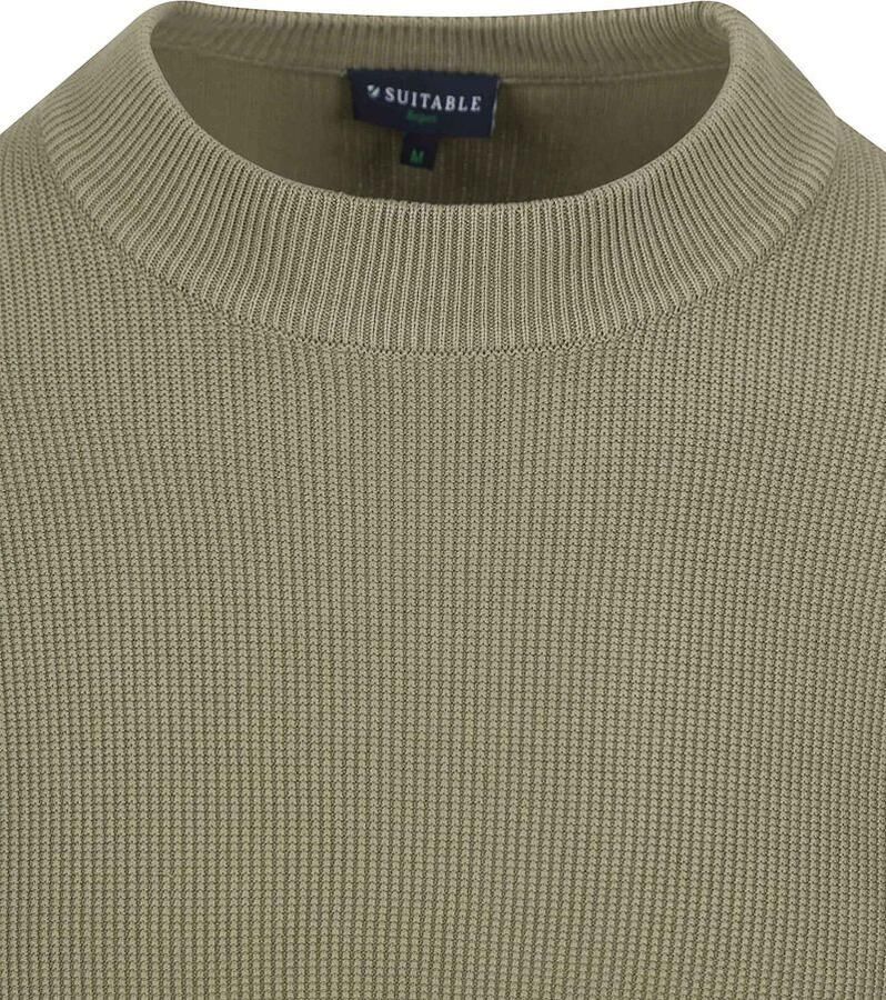 Suitable Respect Mamase Pullover Mid Groen - Foto 2