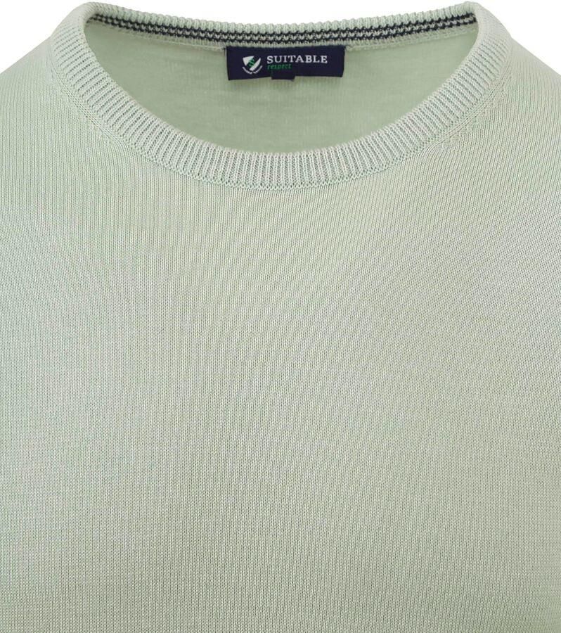 Suitable Respect Oinix Pullover O-Hals Lichtgroen - Foto 2