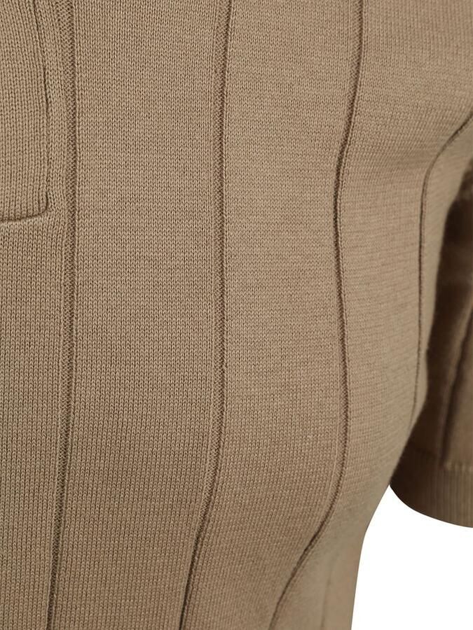 Suitable Respect Polo Drop Needle Taupe - Foto 5