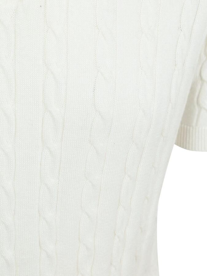 Suitable Respect Polo Knit Cable Ecru - Foto 5