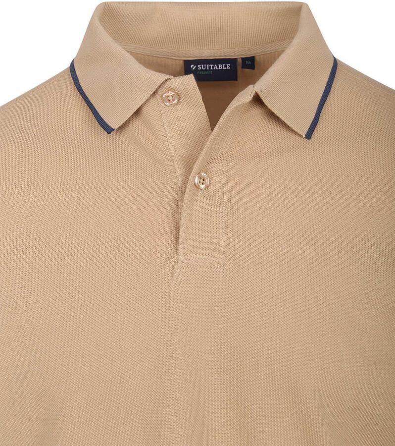 Suitable Respect Polo Tip Ferry Beige - Foto 2