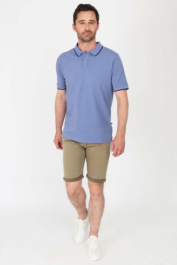 Suitable Respect Polo Tip Ferry Blauw - Foto 5
