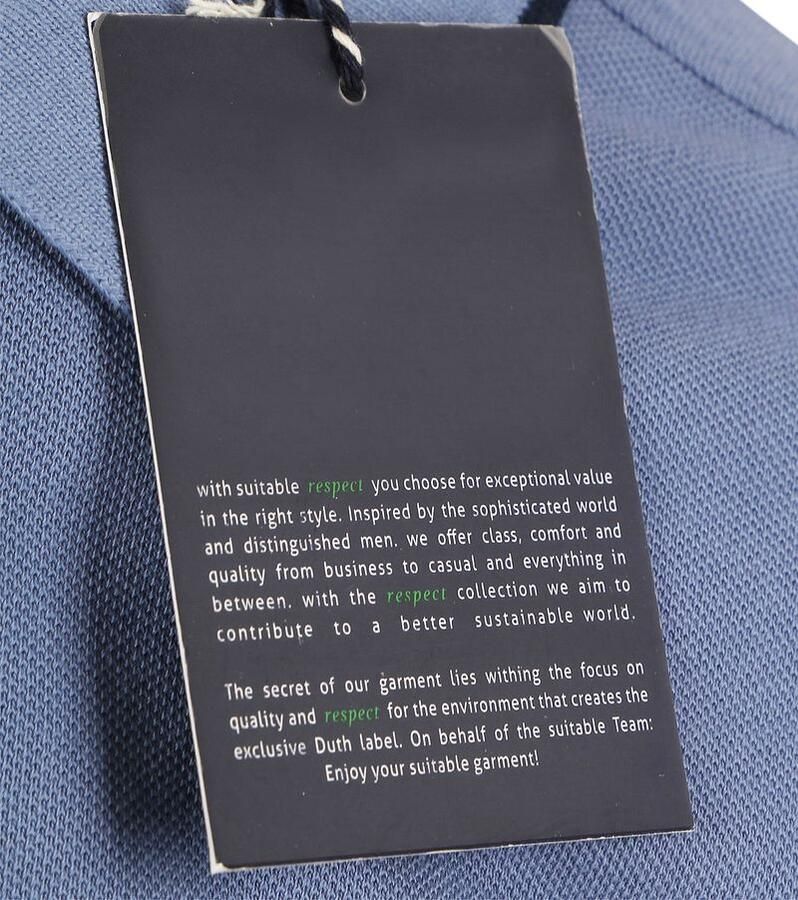 Suitable Respect Polo Tip Ferry Blauw - Foto 4