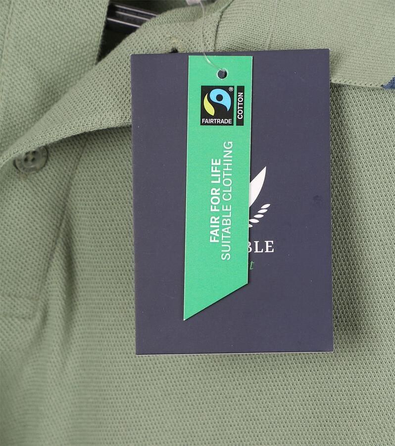 Suitable Respect Polo Tip Ferry Groen - Foto 3