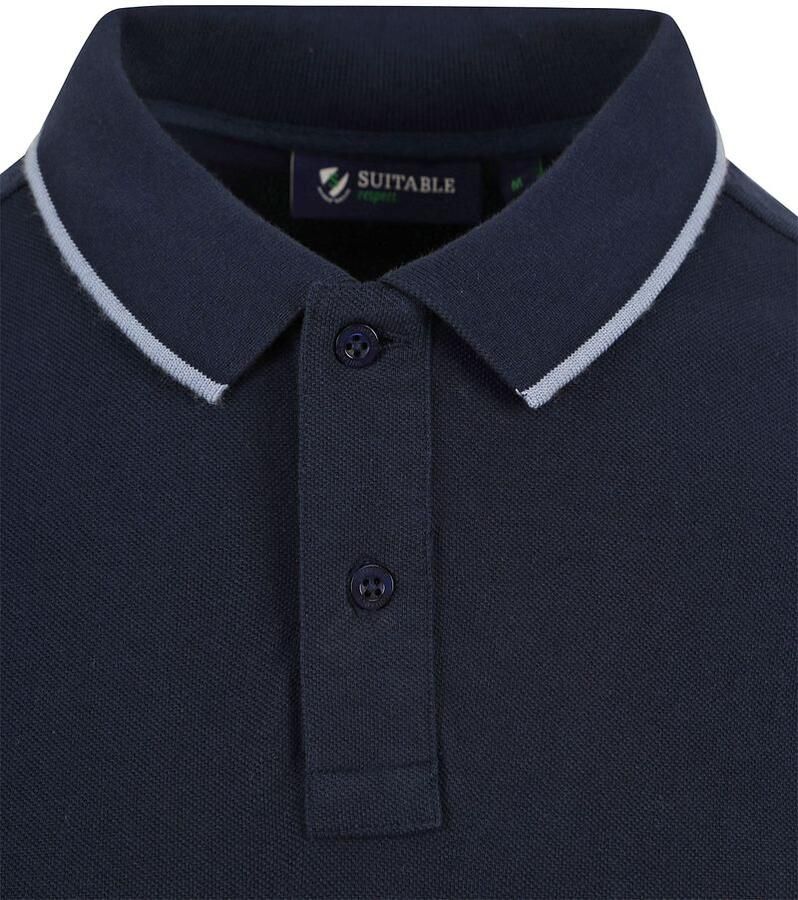 Suitable Respect Polo Tip Ferry Navy - Foto 2