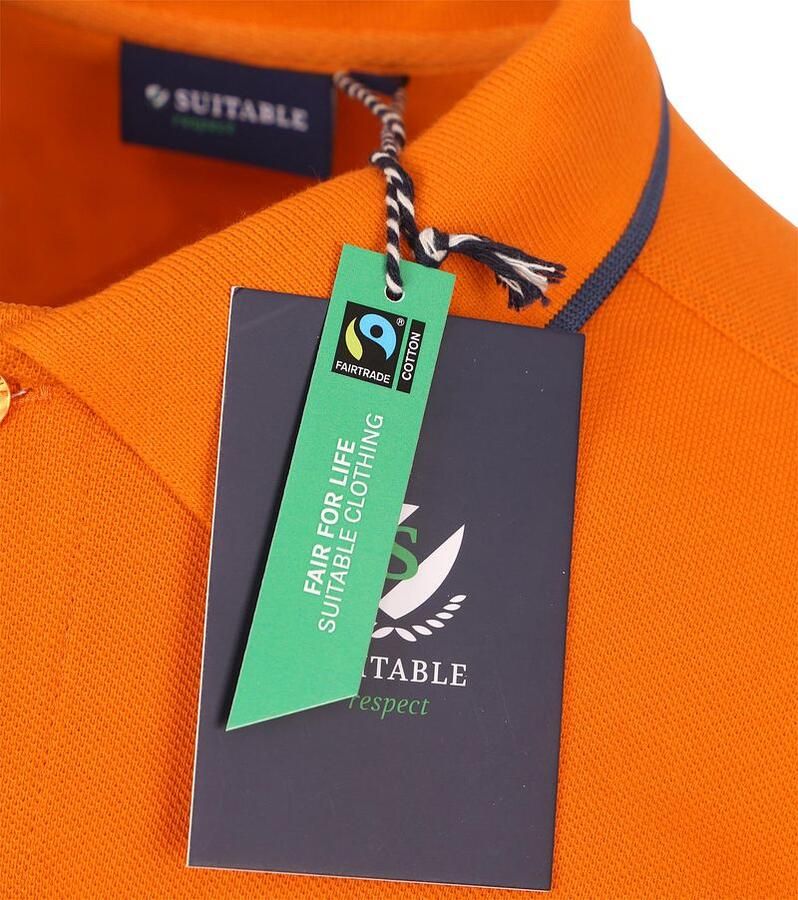 Suitable Respect Polo Tip Ferry Oranje - Foto 2
