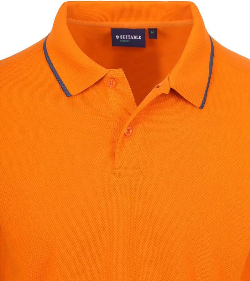 Suitable Respect Polo Tip Ferry Oranje - Foto 3