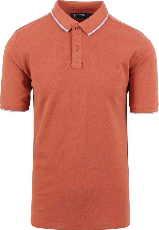 Suitable Respect Polo Tip Ferry Terracotta