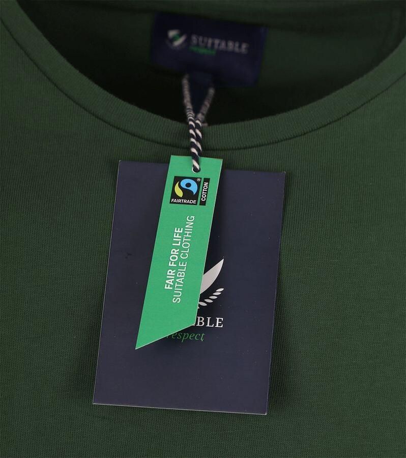 Suitable Respect T-shirt Jim Donkergroen - Foto 3