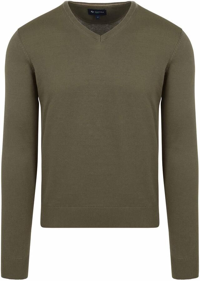 Suitable Respect Vinir Pullover Olijfgroen