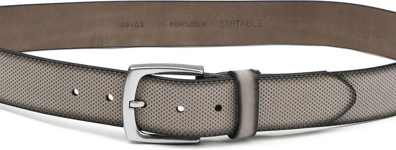 Suitable Riem Leer Grijs - Foto 1