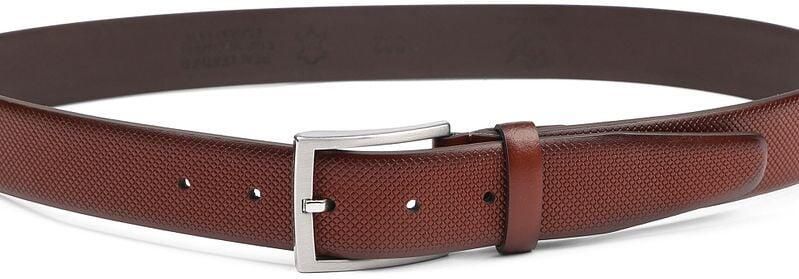 Suitable Riem Structuur Leer Cognac - Foto 2