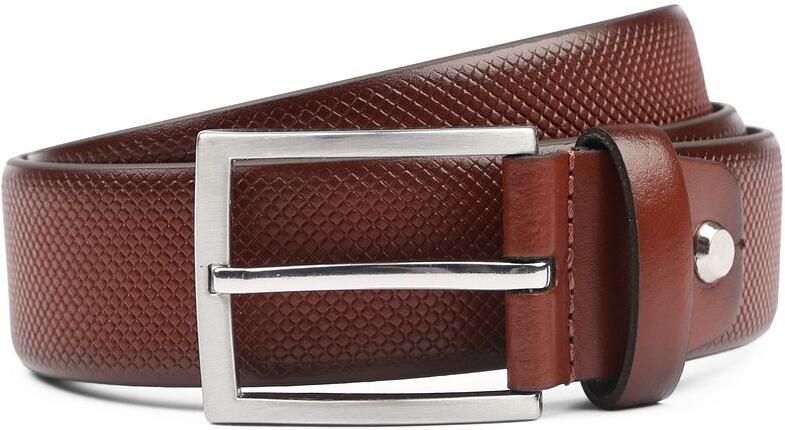 Suitable Riem Structuur Leer Cognac