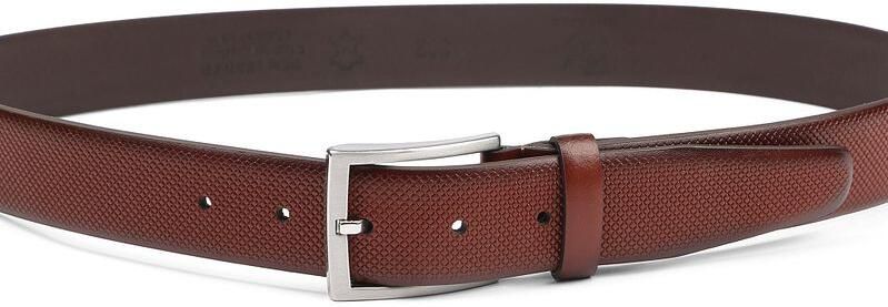 Suitable Riem Structuur Leer Cognac - Foto 3
