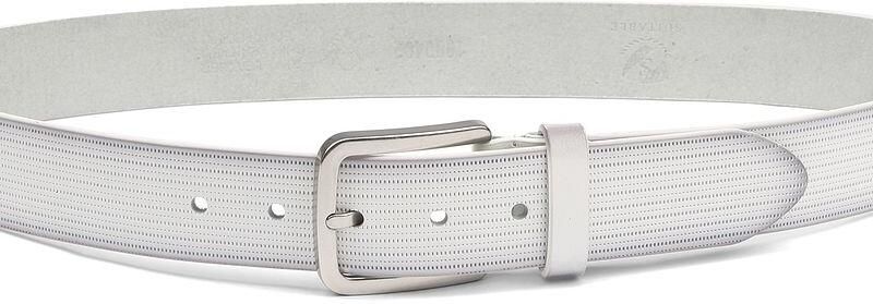Suitable Riem Structuur Leer Wit - Foto 3
