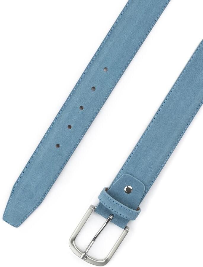 Suitable Riem Suède Leer Blauw