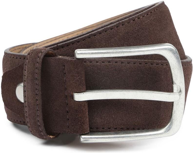 Suitable Riem Suède Leer Bruin