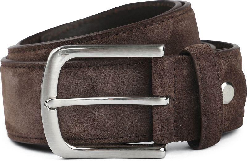Suitable Riem Suède Leer Bruin