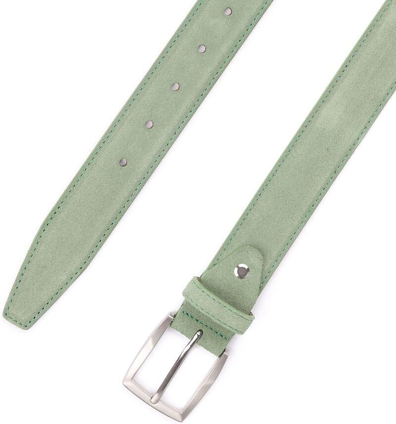 Suitable Riem Suède Leer Groen