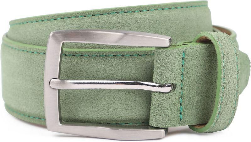 Suitable Riem Suède Leer Groen