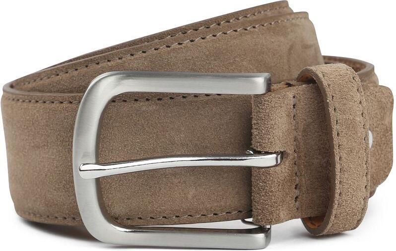 Suitable Riem Suède Leer Lichtbruin