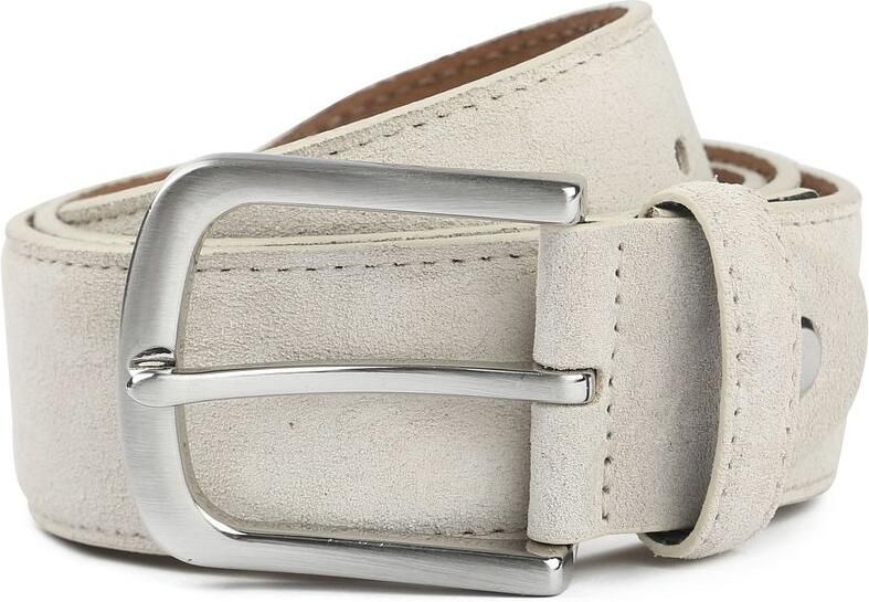Suitable Riem Suède Leer Wit