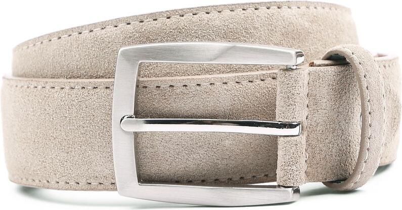 Suitable Riem Suede Wit Beige