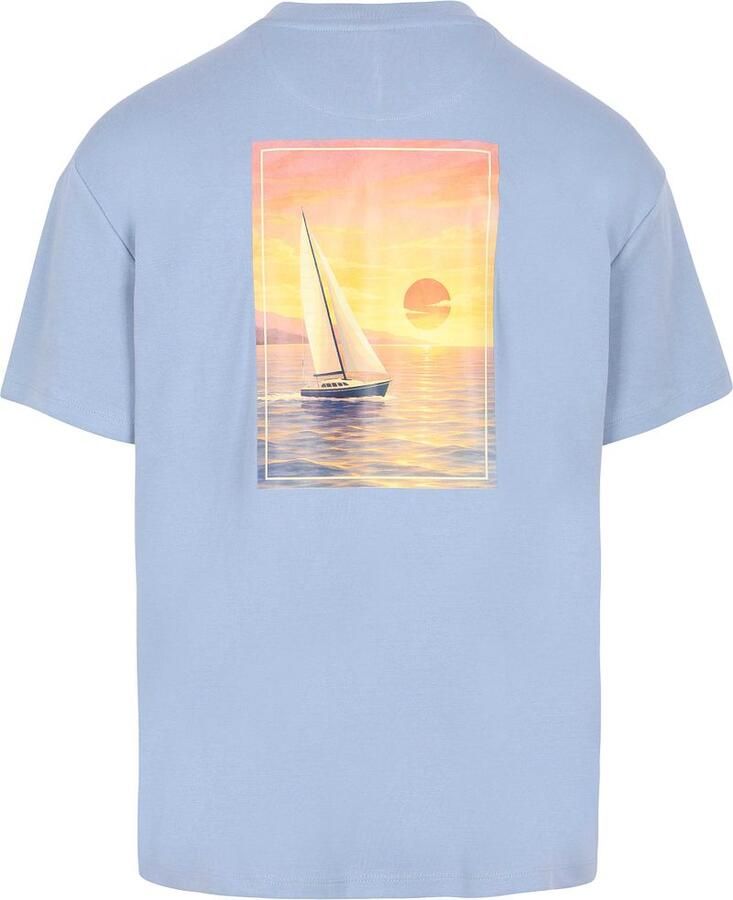 Suitable Rink T-shirt Backprint Heavy Jersey Blauw