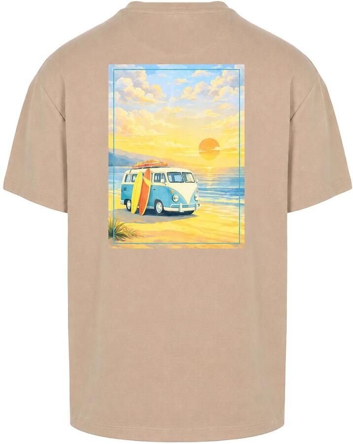Suitable Rink T-shirt Backprint Heavy Jersey Taupe