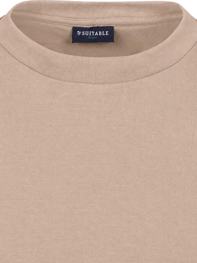 Suitable Rink T-shirt Backprint Heavy Jersey Taupe - Foto 3