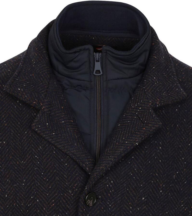 Suitable Robert Coat Wol Navy - Foto 2