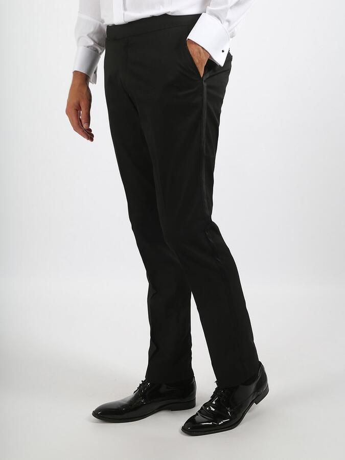 Suitable Kostuum Rokkostuum Broek Wol Blend Zwart - Foto 2