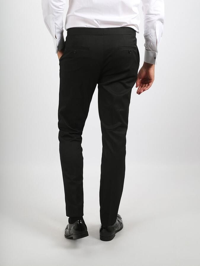 Suitable Kostuum Rokkostuum Broek Wol Blend Zwart - Foto 3