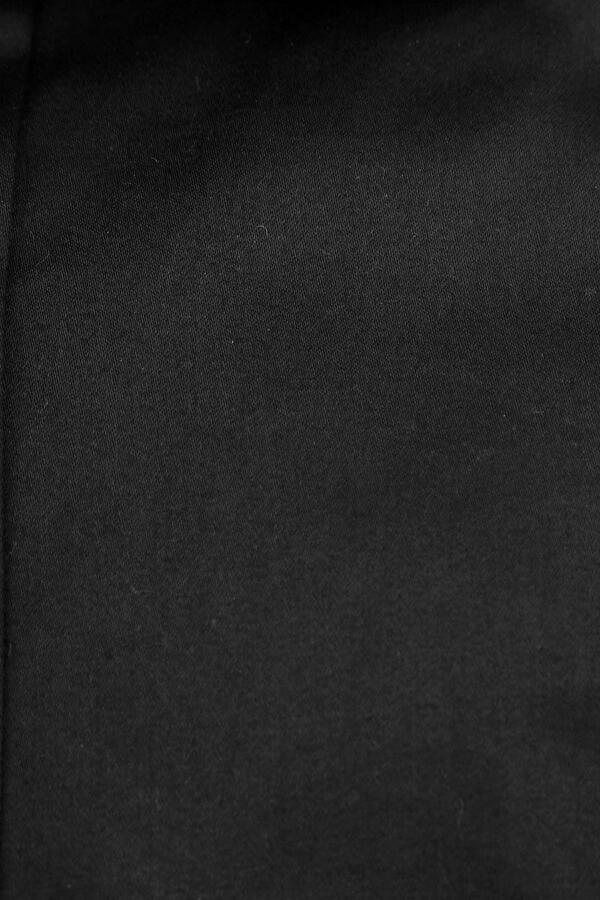 Suitable Satin Overhemd Zwart - Foto 3