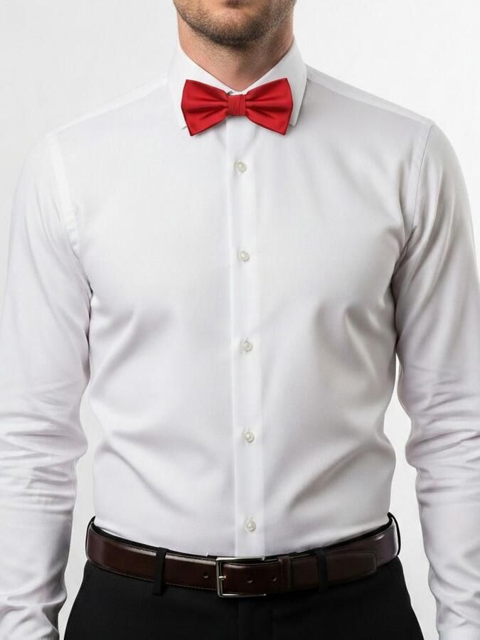 Suitable Satin Strik Rood - Foto 2