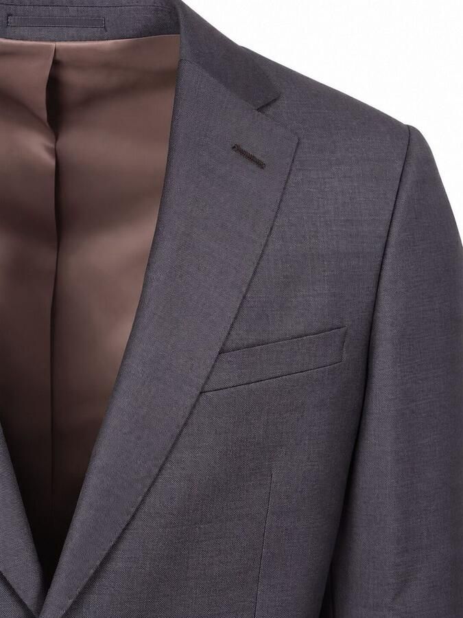 Suitable Kostuum Sharkskin Kostuum Wol Aubergine - Foto 2