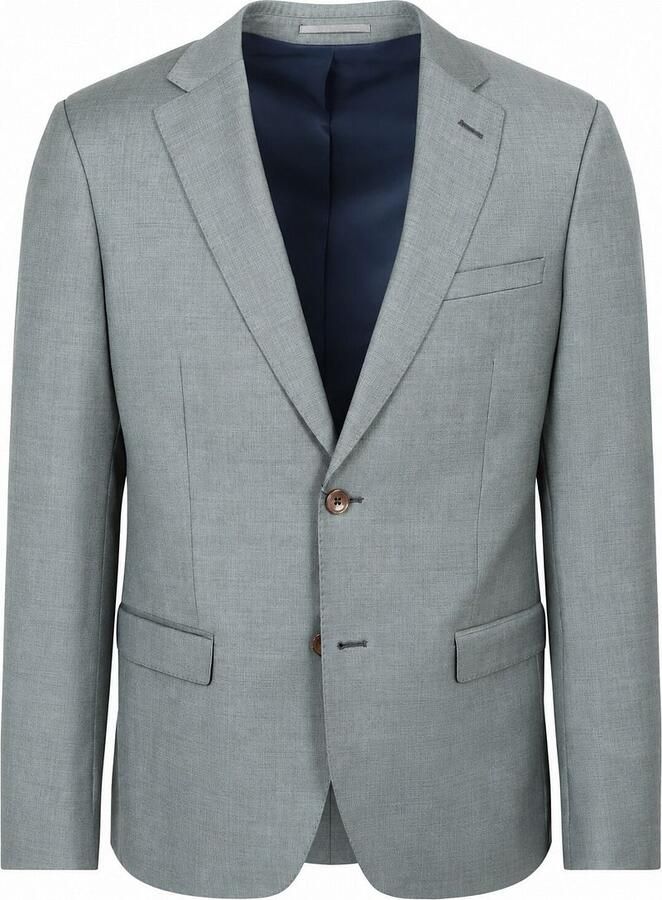 Suitable Kostuum Sharkskin Kostuum Wol Groen - Foto 4