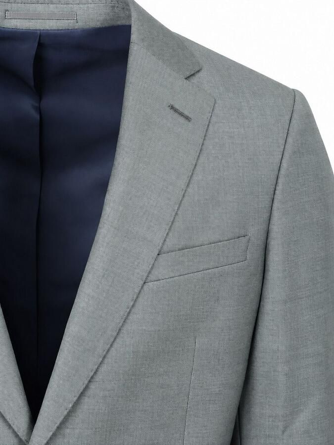 Suitable Kostuum Sharkskin Kostuum Wol Groen - Foto 2